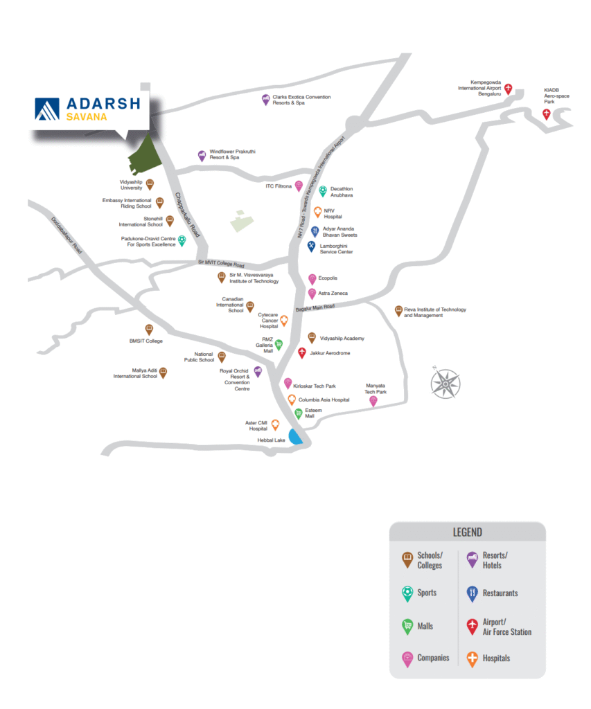 Adarsh Savana Location